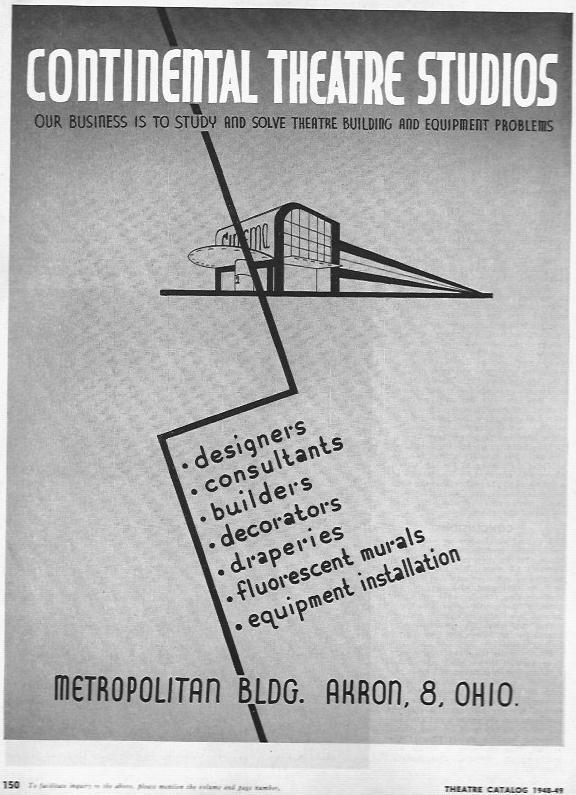 LAMINA 29309: Publicidad de Continental Theatre Studios