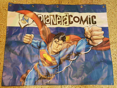 Banderola de tela plastificada: Superman. Planeta Comic