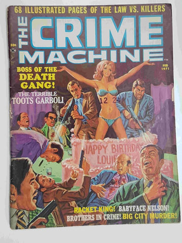 The Crime Machine vol. 1, num 1 (feb 1971) (CUBIERTA SUELTA) (tripa en buen estado)