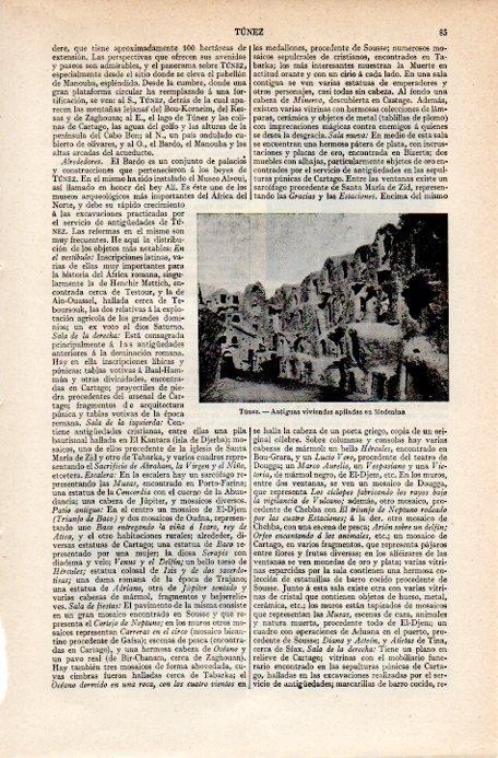 LAMINA V07555: Antiguas viviendas en Medenina, Tunez