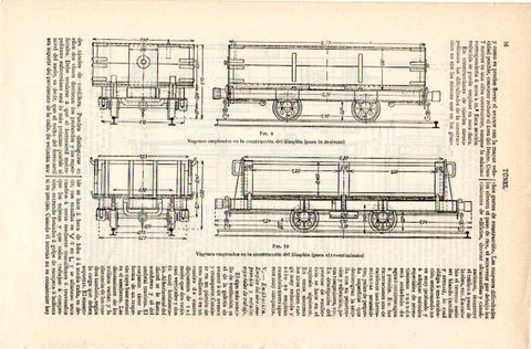 LAMINA V07541: Vagones utilizados en el tunel del Simplon