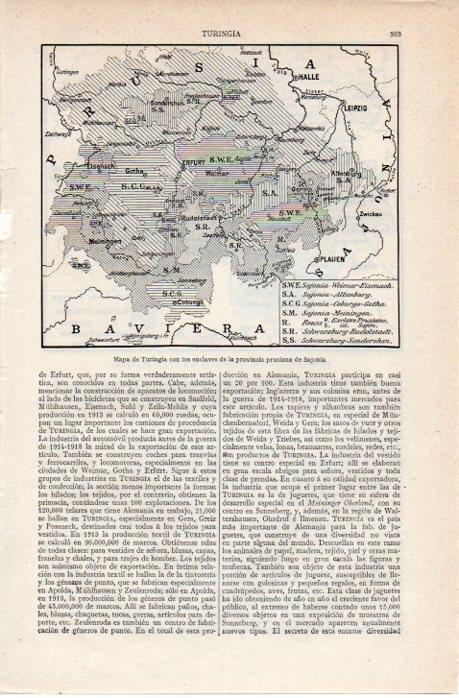 LAMINA V07601: Mapa de Turingia