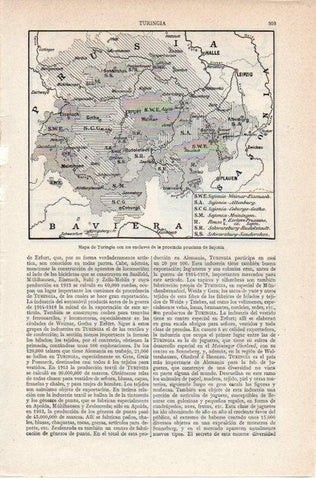 LAMINA V07601: Mapa de Turingia
