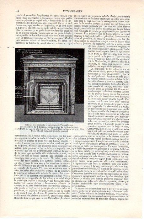 LAMINA V07658: Ediculo del sarcofago de Tutankhamon