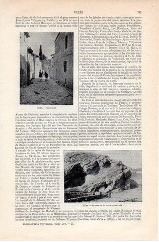 LAMINA V07678: Calle y grutas de Ucles, Cuenca