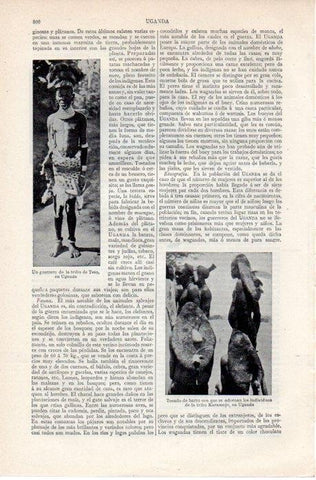 LAMINA V07683: Guerrero de la tribu Tesso, Uganda