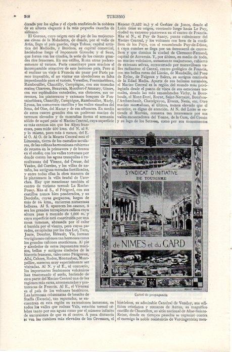LAMINA V07624: Cartel de publicidad de Nimes