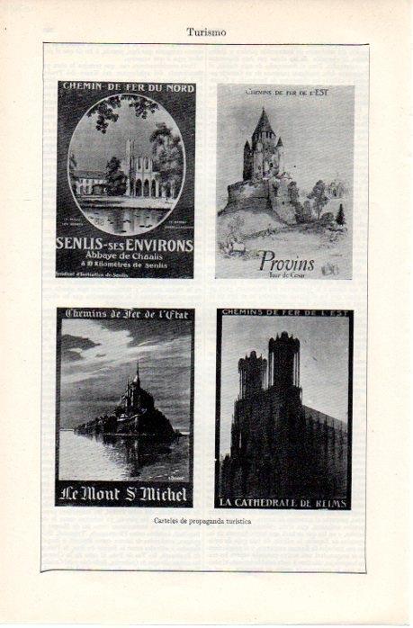 LAMINA V07623: Carteles de turismo frances