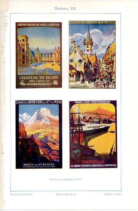 LAMINA V07620: Carteles de turismo de Francia