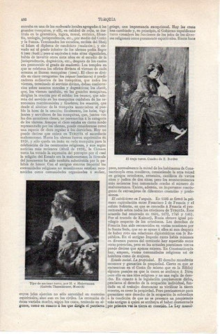 LAMINA V07642: El traje turco por E. Bordes