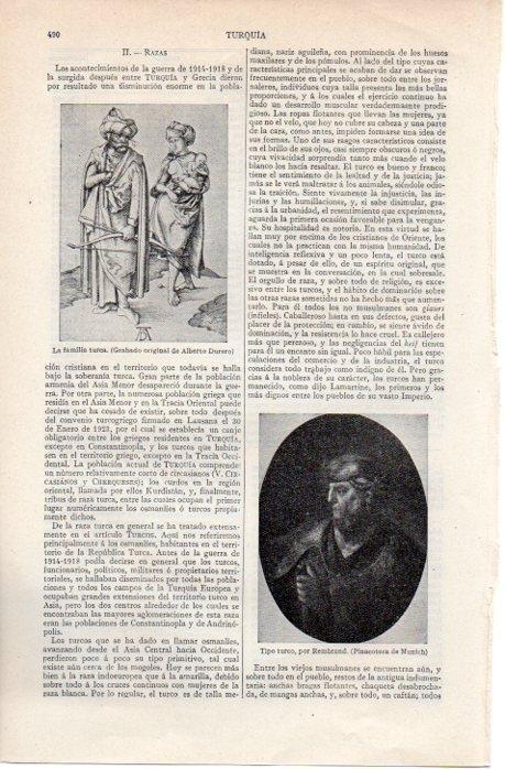 LAMINA V07641: La familia turca por Durero
