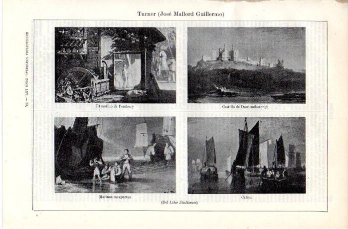 LAMINA V07634: Obras de Turner del Liber Studiorum