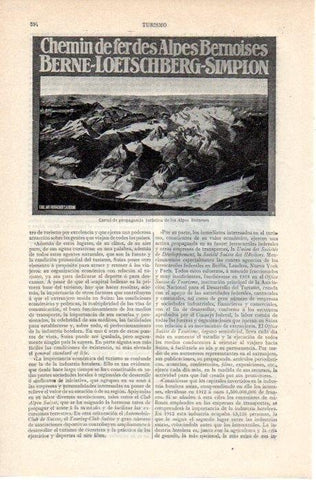 LAMINA V07630: Cartel de los Alpes