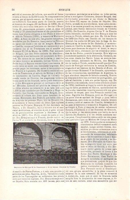 LAMINA V07982: Sepulcro de Enrique II y esposa