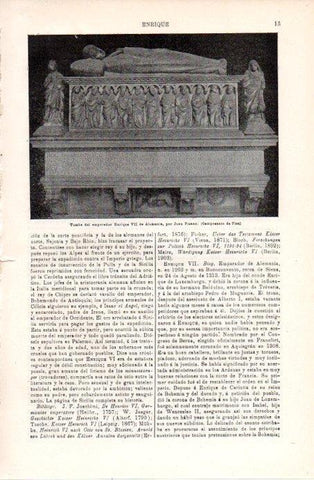 LAMINA V07979: Tumba de Enrique VII de Alemania