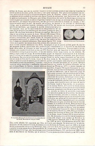 LAMINA V07977: El emperador Enrique IV y Matilde por Donizo