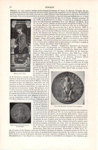 LAMINA V07976: Sello de Enrique III y Enrique IV