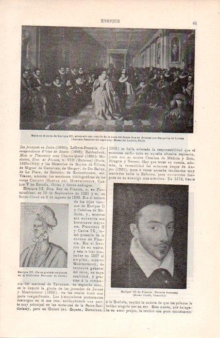 LAMINA V07989: Enrique III de Francia