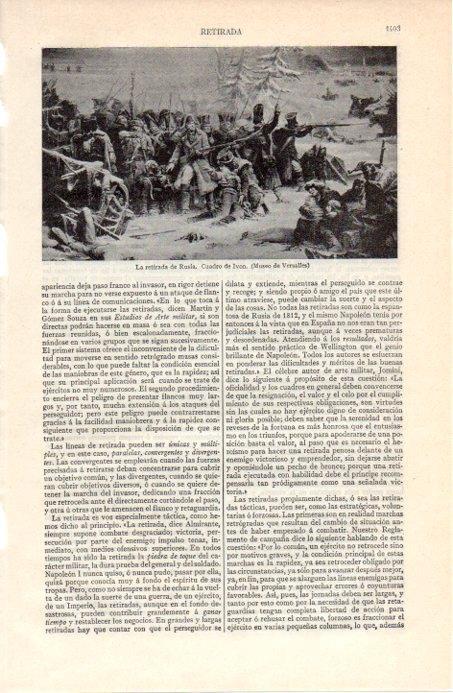 LAMINA V07959: La retirada de Rusia, por Ivon