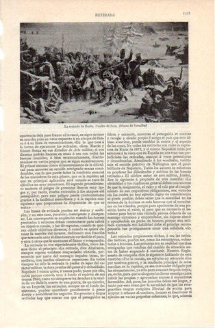 LAMINA V07959: La retirada de Rusia, por Ivon