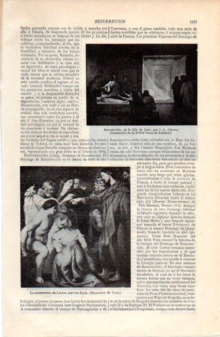LAMINA V07950: La resurreccion de Lazaro, por Van Dyck