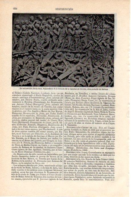 LAMINA V07948: Bajorrelieve de la fachada de la Catedral de Orvieto