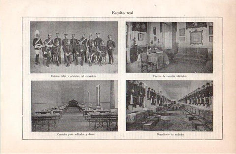 LAMINA V08090: Escolta real