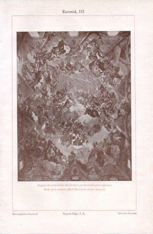LAMINA V08107: Techo de la escalera de El Escorial