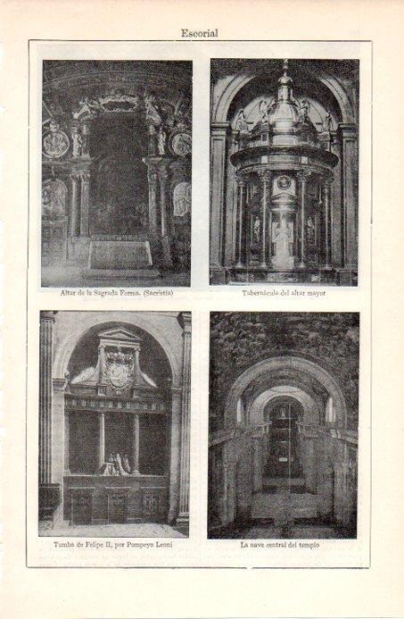 LAMINA V08106: Altar y tabernaculo de El Escorial