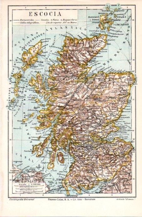 LAMINA V08095: Mapa de Escocia