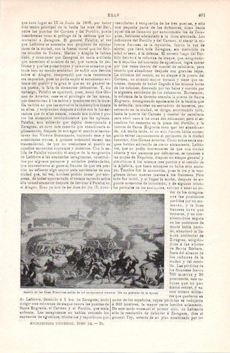 LAMINA V08031: Batalla de las Eras, grabado