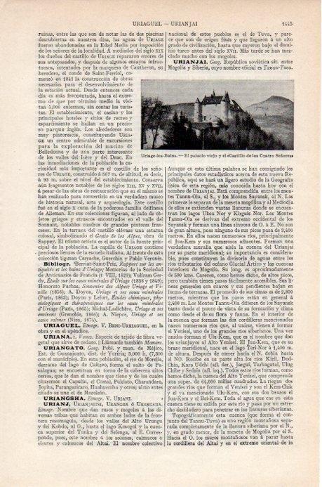 LAMINA V07769: Castillo de los Cuatro Señores en Uriage les Bains