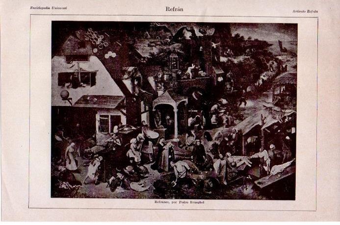 LAMINA V07803: Refranes por Pedro Brueghel