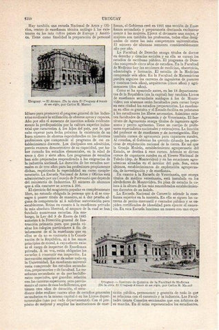 LAMINA V07788: El Ateneo y Facultad de Medicina Uruguay
