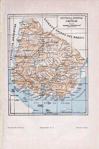 LAMINA V07786: Mapa de Uruguay