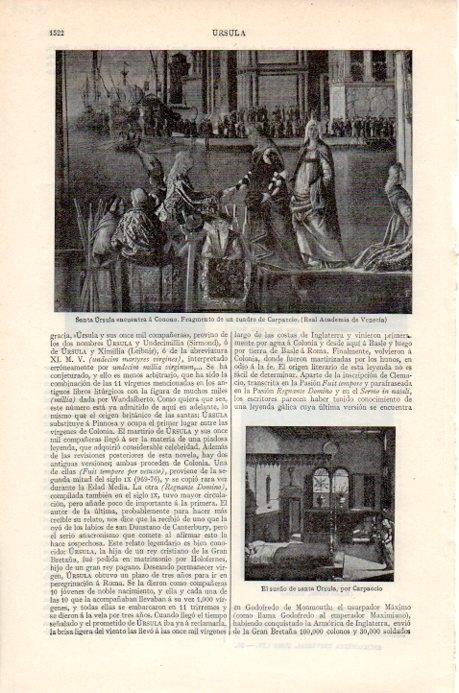 LAMINA V07783: Santa Ursula encuentra a Conono por Carpaccio