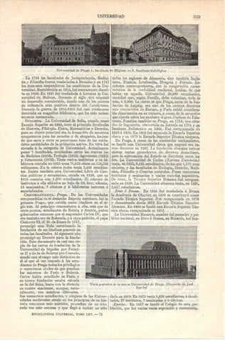 LAMINA V07719: Universidad de Praga