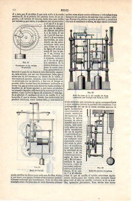 LAMINA V07866: Reloj de bascula