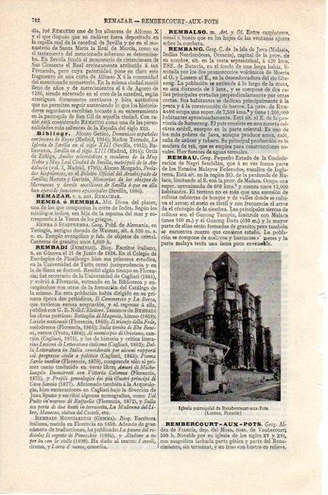 LAMINA V07886: Iglesia de Rembercourt-aux-Pots