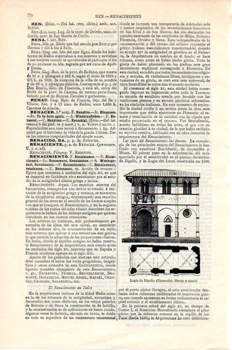 LAMINA V07902: Logia de Bigallo, planta y alzado