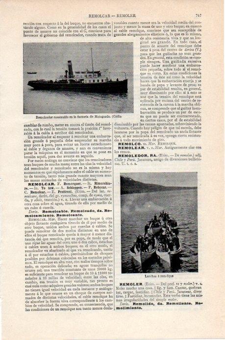 LAMINA V07899: Remolcador en Cadiz