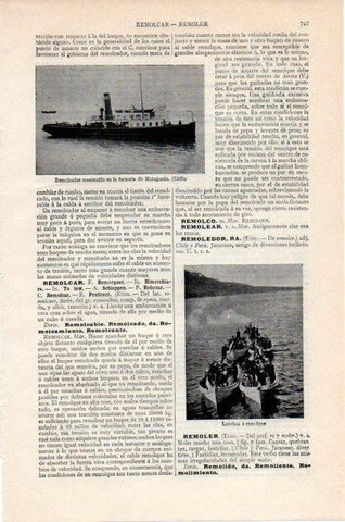 LAMINA V07899: Remolcador en Cadiz