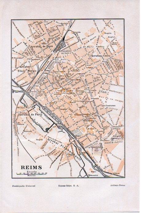 LAMINA V07828: Plano de Reims 