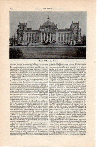 LAMINA V07827: Palacio del Reichstag en Berlin