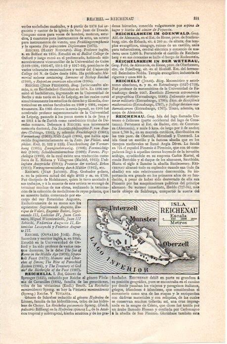 LAMINA V07822: Mapa Isla Reichenau