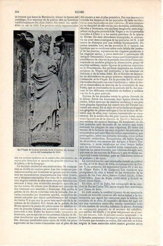 LAMINA V07831: La Virgen de la Catedral de Reims