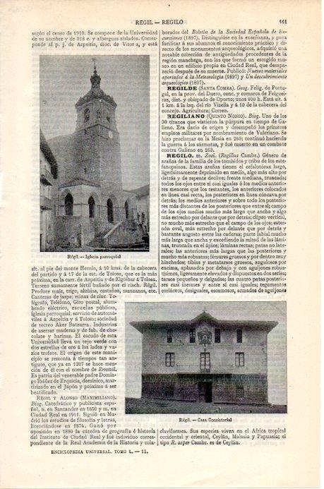 LAMINA V07814: Iglesia y Casa Consistorial de Regil