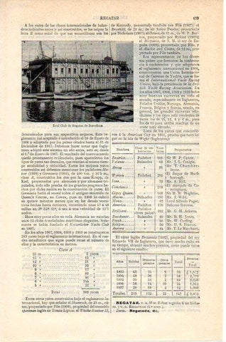 LAMINA V07812: Real Club de Regatas de Barcelona