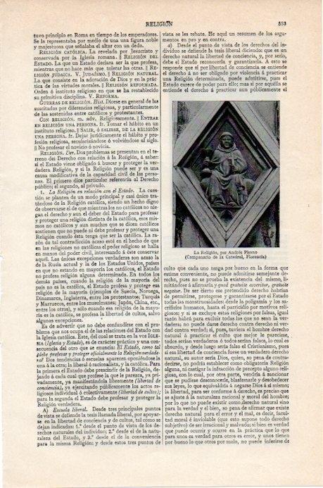 LAMINA V07855: La Religion por Andres Pisano