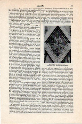LAMINA V07855: La Religion por Andres Pisano